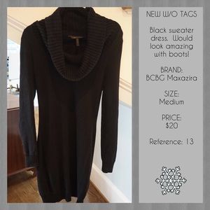 BCBG Black Sweater Dress